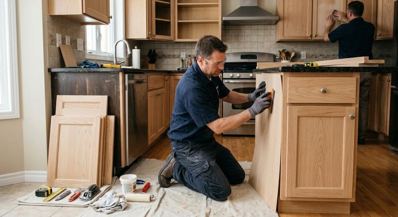 Oak Cabinet Remodeling in Kokomo, IN