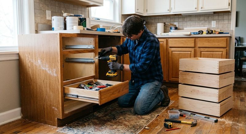 Oak Cabinet Remodeling in Bloomington, IN